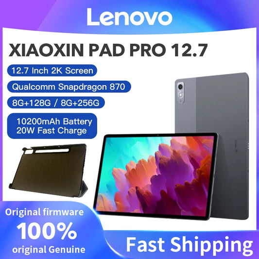 New Lenovo Xiaoxin Pad Pro Snapdragon 870 12.7" LCD  Android 13 Tablet Screen 144Hz 8GB 128GB/256GB 10200mAh Battery Android 13