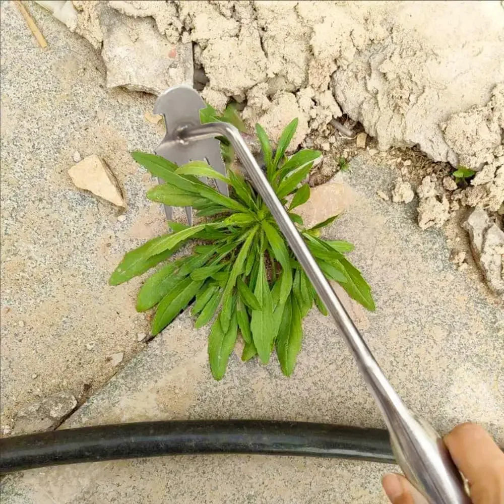 New Stainless Steel Garden Weed Puller Tool Manual Hand Weeder for Puller Garden Yard Farm Weed Removal Multifunctional Weeding