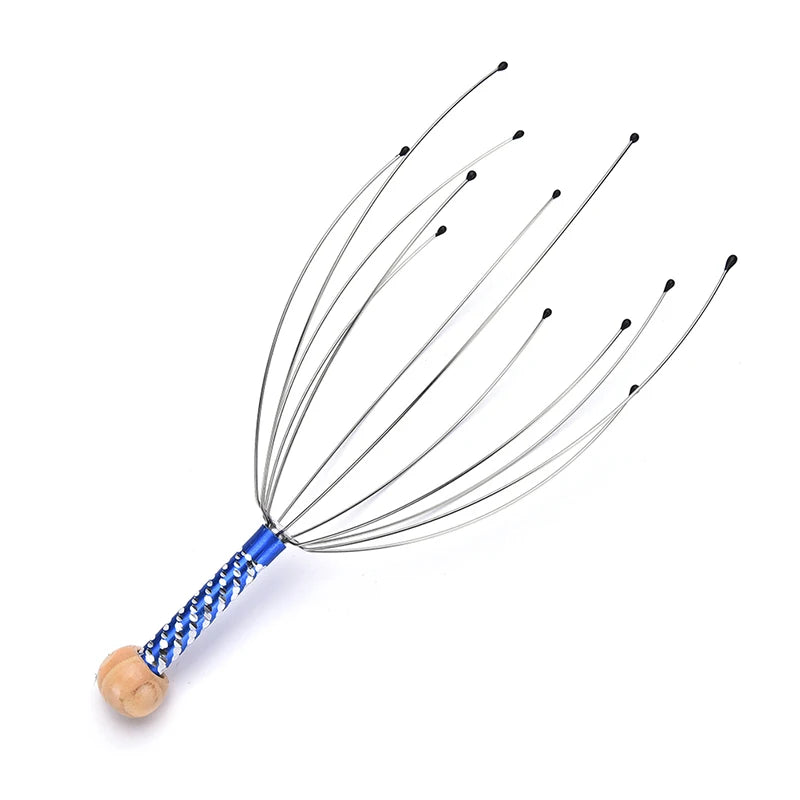 1pcs Head Massager Octopus Claw Massager Tool Head Scalp Neck Equipment Stress Release Relax Massage Tens Pain Relief Head Care