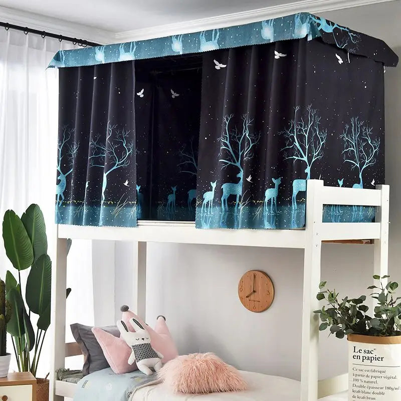 Dormitory Canopy Bed Curtains Bunk Single Curtain Student Bed Dustproof Privacy Protection Mosquito Net Bedroom Home Decor - Jamboshop.com