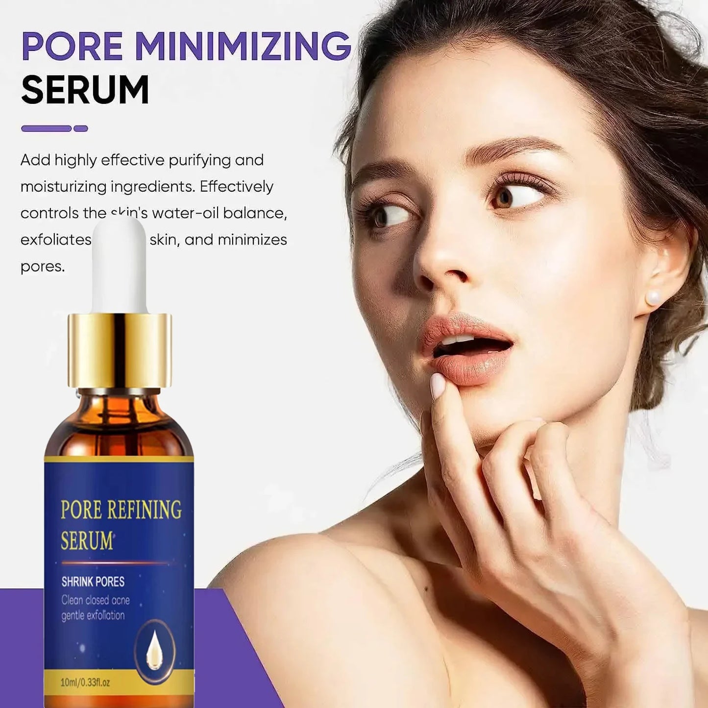 Removing Large Pores Pore Shrinking Serum Face Tightening Repairing Facial Pore Remover Minimizing Moisturizing Skin Care - Jamboshop.com