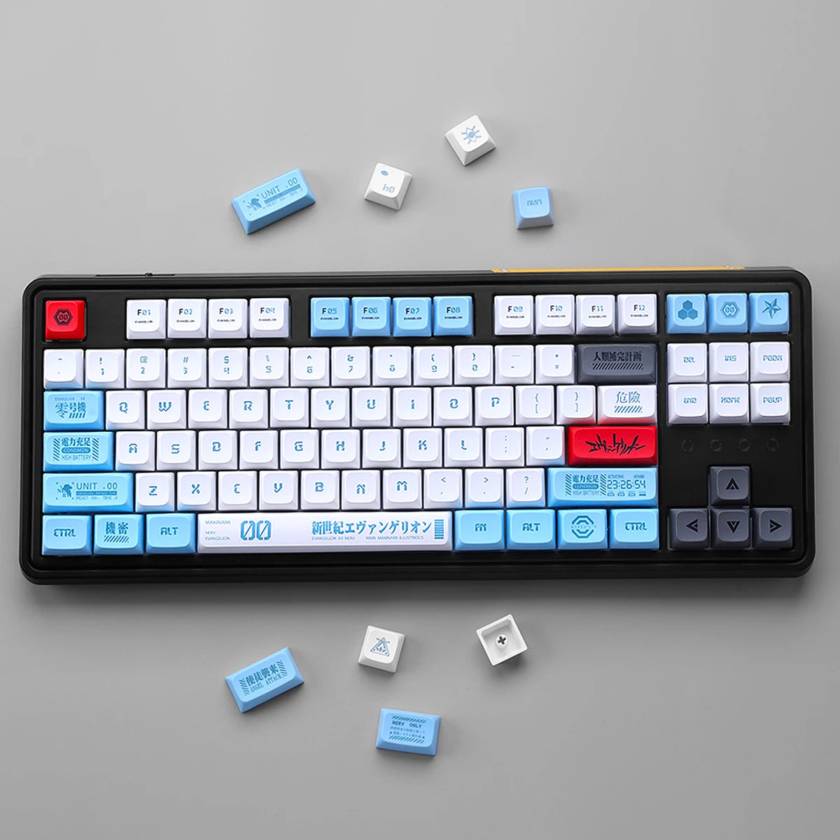 134 Keys XDA Profile Keycaps Dye Sublimation PBT Keycap For Mx Switch Mechanical Keyboard Anime EVA 01 02 08 Custom ISO Key Caps - Jamboshop.com