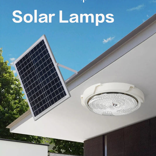 Solar lights Indoor Home Top Ceiling House Outdoor Garden pandent light Panel Lamp Fixture For Corridor Garden Living Room - Jamboshop.com