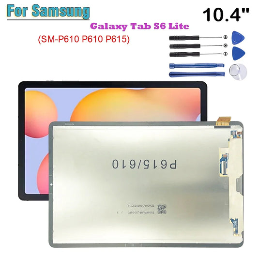 10.4" New For Samsung Galaxy Tab S6 Lite SM-P610 P610 P615 P615N P617 LCD Display Touch Screen Digitizer Glass Assembly