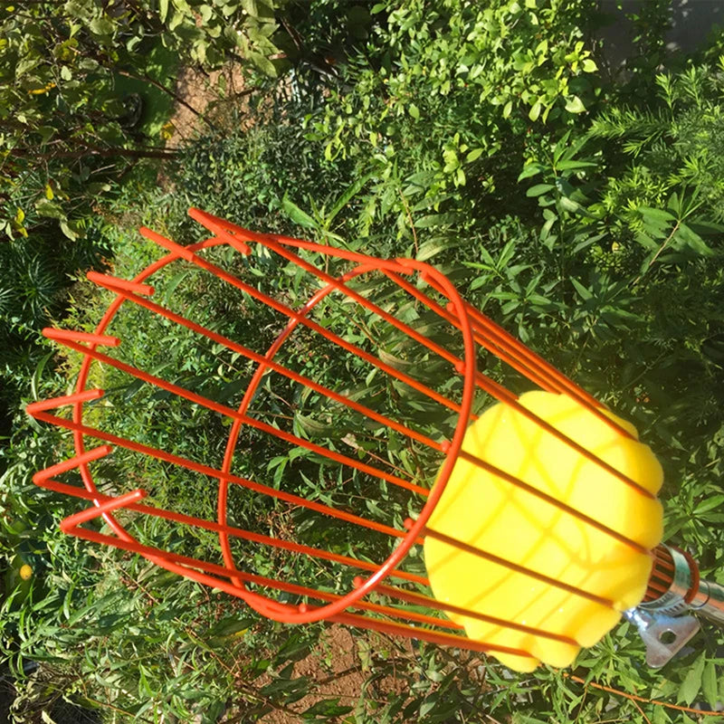 Garden Tools Deep Basket Fruit Picker Head Convenient Metal Fruit Picker Catcher Peach Picking Farm Garden Picking Device