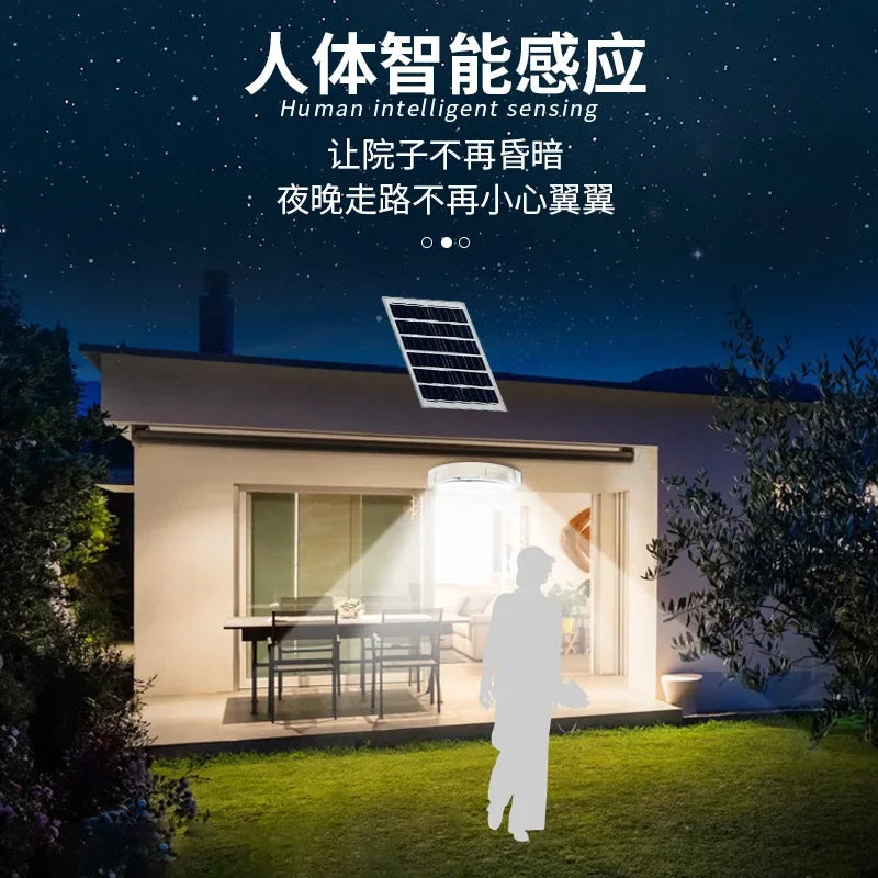 Intelligent High-power Solar Induction Light for Home Outdoor and Indoor LED Solar Ceiling Light Waterproof with Remote Control - Jamboshop.com