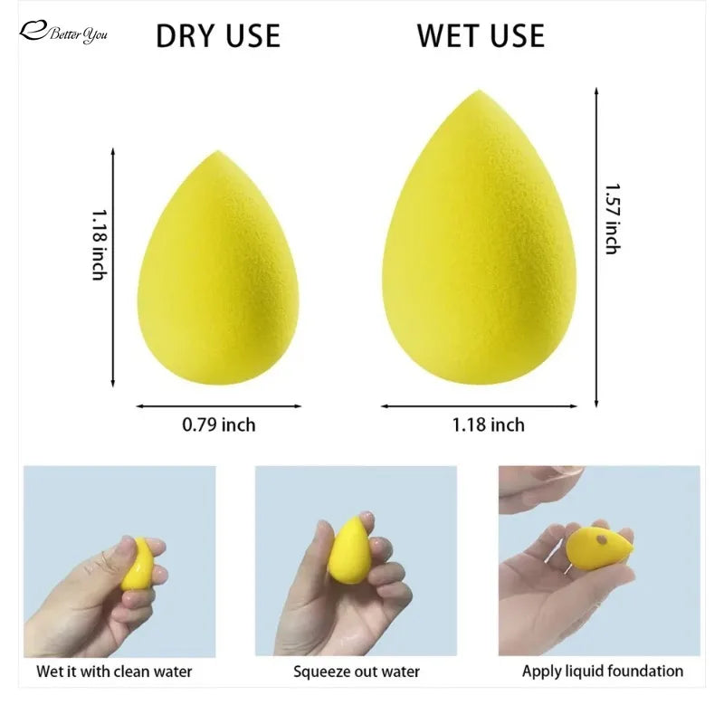 1pcs Mini Makeup Sponge Powder Puff Beauty Sponge for Makeup Concealer Liquid Foundation Face Cosmetic Puff Make Up Sponge Tool