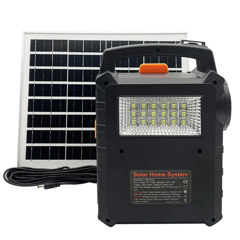 Mini Solar System With Radio Blue Tooth Speaker Camping Flood Light Solar Panel Kit For Homes