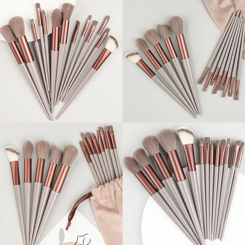 Makeup Brushes Set Highlighter Foundation Brush Eyeshadow Loose Powder Brush Concealer Women Blending Beauty Makeup Tools