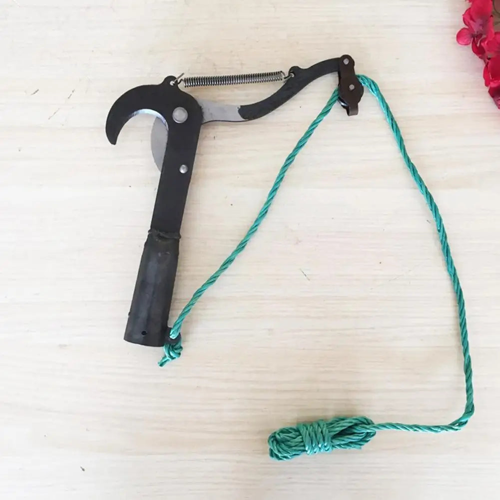 1 Psc Garden Farm Tools For High-altitude Fruit Tree Shears Black Single Pulley With Rope Iron Vault With High Branch Sciss Z0G4