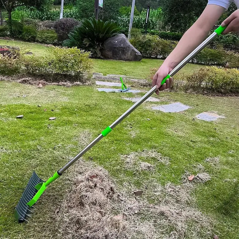 Thatch Rake Home Lawn Gardening Tools Farming Rake Garden Lawn Grass Rakes Hay Deciduous Pine Soil Rakes Gardening Farm Tools