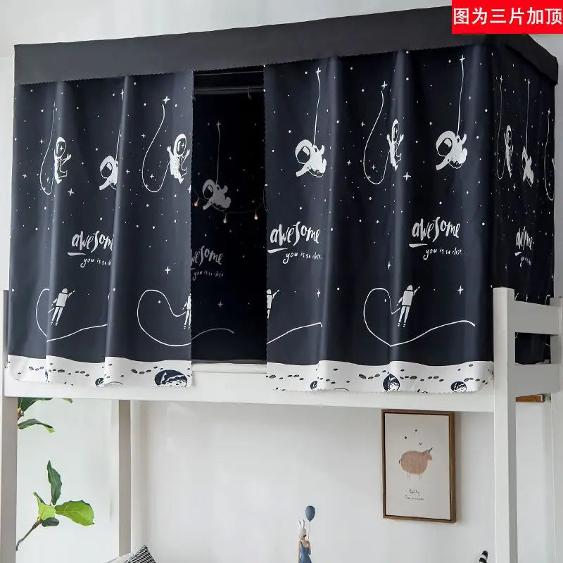 Dormitory Canopy Bed Curtains Bunk Single Curtain Student Bed Dustproof Privacy Protection Mosquito Net Bedroom Home Decor - Jamboshop.com