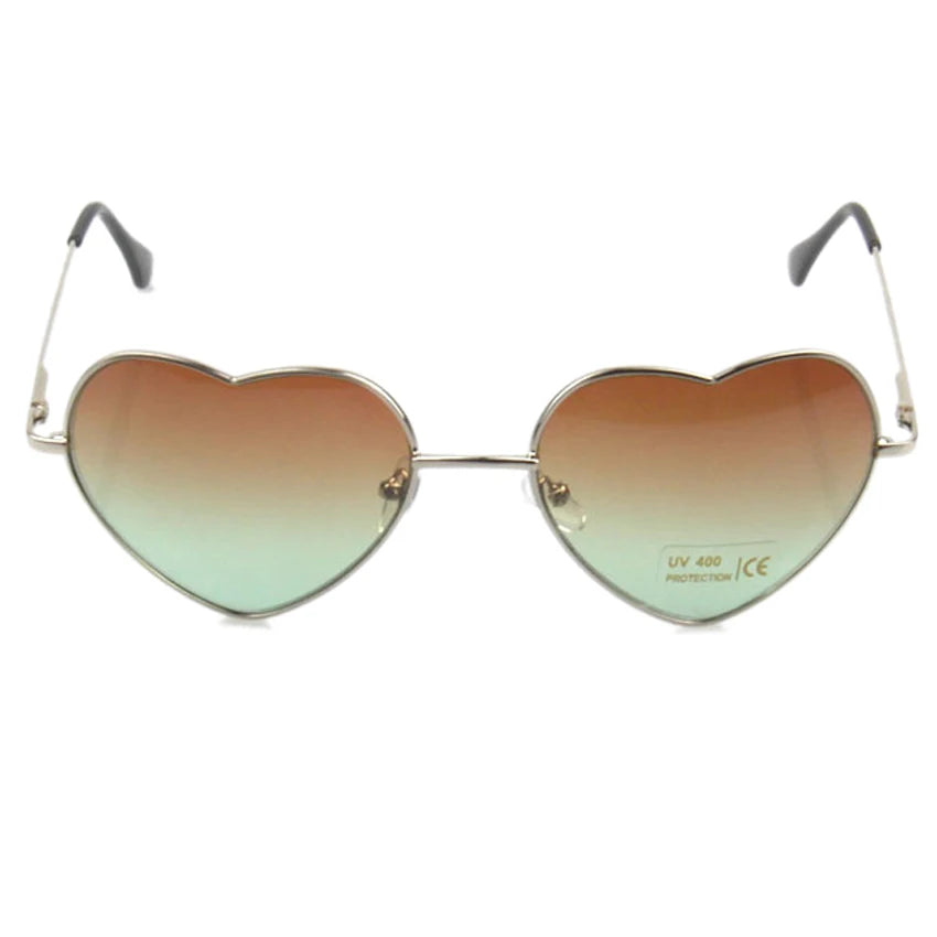 FOENIXSONG Women's Sunglasses Cute Heart Frame UV400 Vintage Mirror Glasses for Women Gafas очки Oculos Lentes - Jamboshop.com