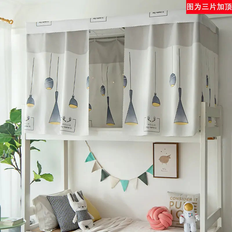 Dormitory Canopy Bed Curtains Bunk Single Curtain Student Bed Dustproof Privacy Protection Mosquito Net Bedroom Home Decor - Jamboshop.com