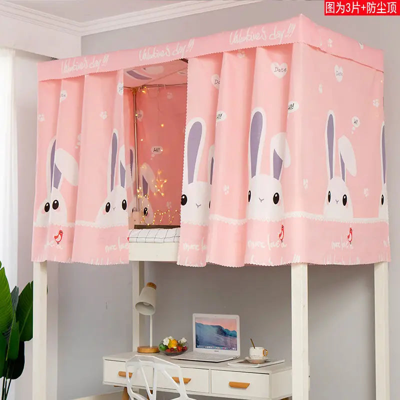 Dormitory Canopy Bed Curtains Bunk Single Curtain Student Bed Dustproof Privacy Protection Mosquito Net Bedroom Home Decor - Jamboshop.com