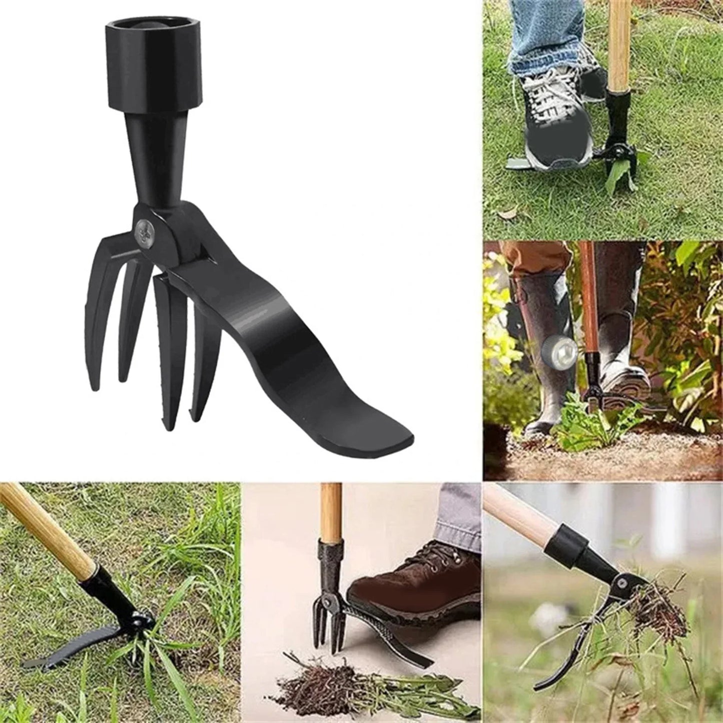 Weed Removal Tool Patio Manual Weed Remover with Foot Pedal Weed Puller Stand up Weeder for Bonsai Farm Lawn Gardening Backyard