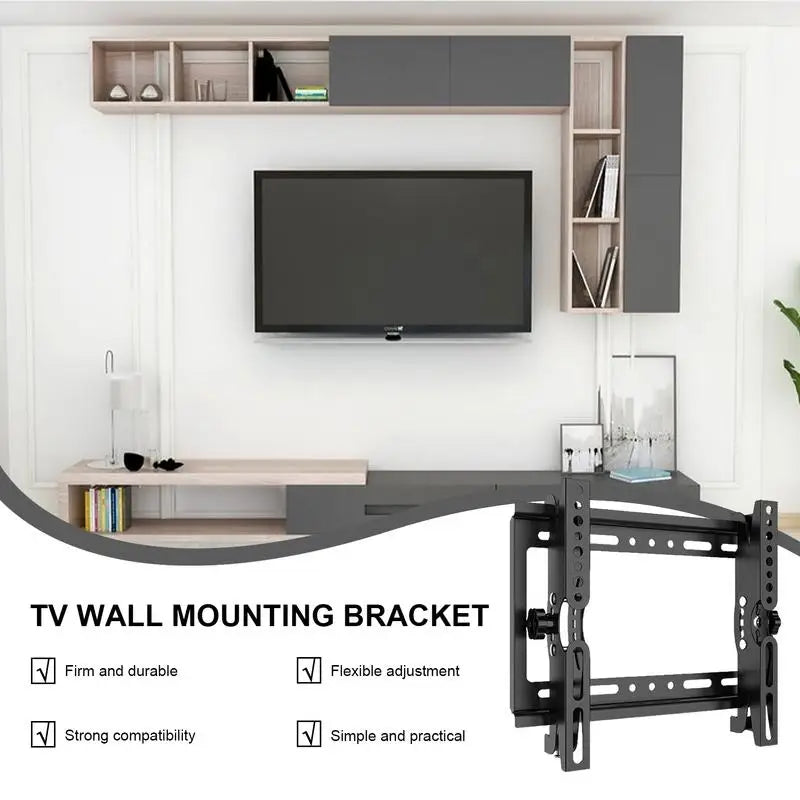 Wall Mount TV Bracket Flexible Adjustment TV Monitor Bracket Mount Articulating Arm Adjustable Wall TV Stand Mount for Bedroom