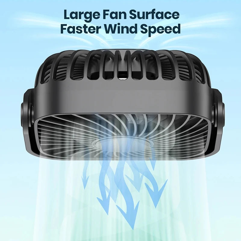 Xiaomi Portable Fan USB Desk Fan Table Quiet 3 Speed Wind Personal Fan 360°Rotatable Head Standing Fans for Room Camping Home