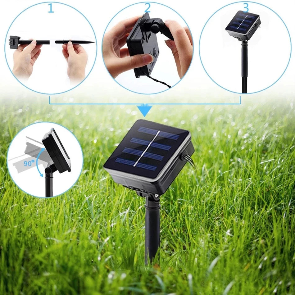 Solar lamp string Outdoor Lighting led 7M 22M 200LEDs For Garden Decoration Christmas Fairy Light Home Solar Power Lamp - Jamboshop.com