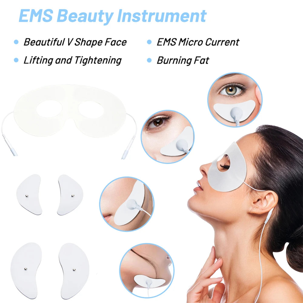 EMS Facial Massager Eye Face Lift Skin Tightening Anti-Wrinkle V-Shaped Face Muscle Stimulator Beauty Devic