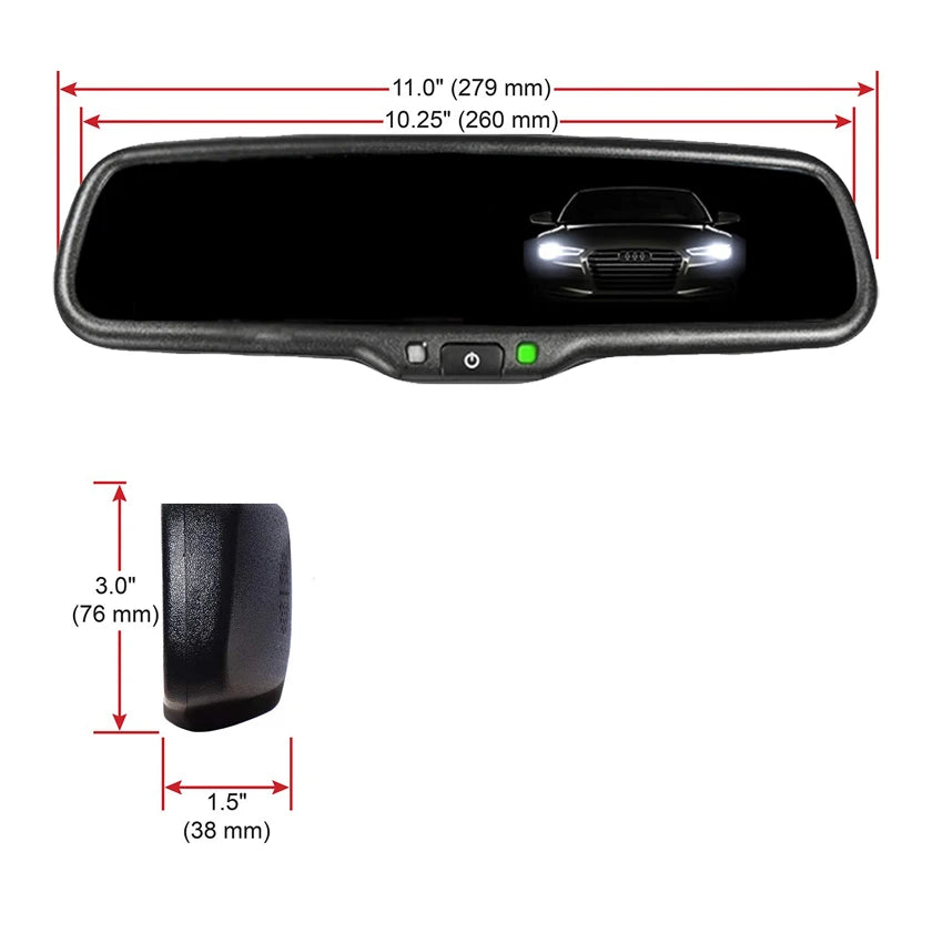 iPoster Car Rear View Mirror For Hyundai Kia Renault Ford Toyota Electronics Auto Dimming Anti-glare No1 Bracket Car Accessories - Jamboshop.com