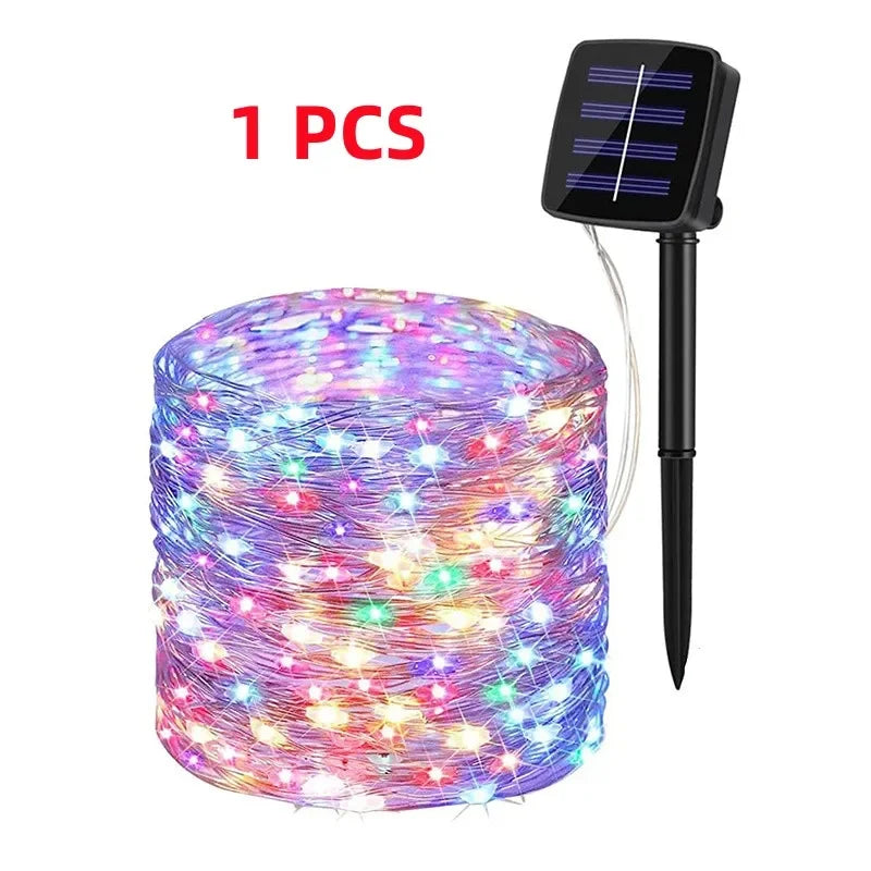 7M/12M/22M/32M LED Solar String Lights Fairy Garland Outdoor Waterproof Garden Christmas Wedding Party Home Decorative Lights - Jamboshop.com