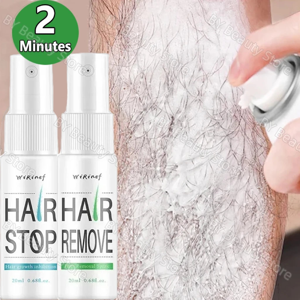 Fast Hair Removal Spray Painless Hair Growth Inhibitor Remove Armpit Leg Arm Permanent Depilatory for Men Women Repair Body Care