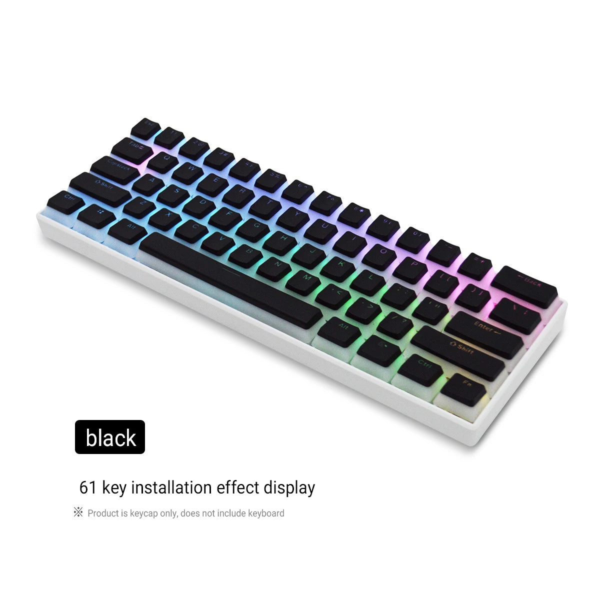 129 Keys Pudding Keycaps OEM Profile PBT Double Shot Keycap For Mx Switch Mechanical Keyboard ISO Layout RGB backlit Key Caps - Jamboshop.com