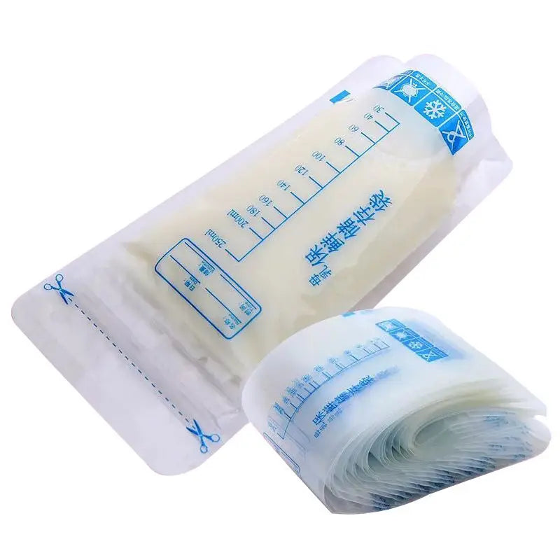 250ml Milk Freezer Bags Mother Milk Baby Food Breast Milk Bag BPA Free Baby Safe Feeding Bag Feeding Breast Pump Save Part 30Pcs