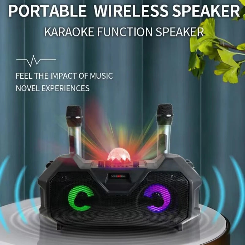 High-power Bluetooth Sound Home Theater Audio System 3D Stereo Sound with Double Mic Outdoor Portable Wireless Bluetooth speaker