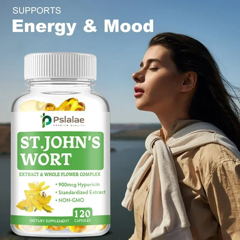 St. John's Wort Extracts and Whole Flower Complex - Stress Relief, for Emotional and Mental Health