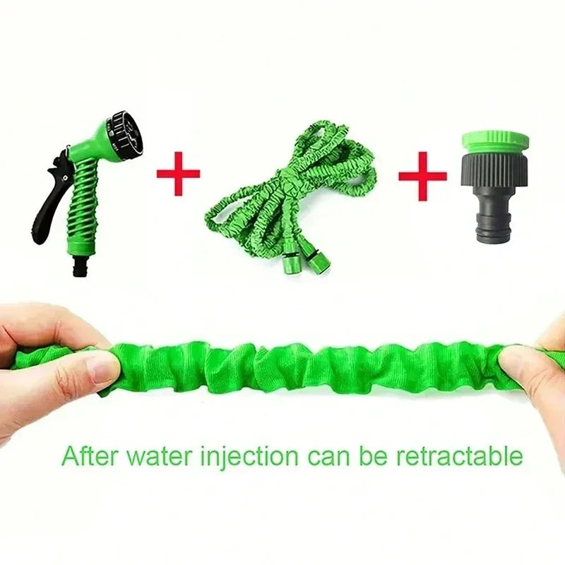 Garden Hose Expandable Magic Water Pipes Home Garden Watering Hoses High-Pressure Car Wash 7 Water Spraying Functions Water Gun