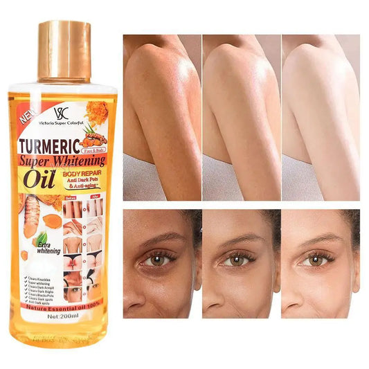 200MLTurmeric Remove Dark Spots Essential Oil Moroccan Ginger Anti Wrinkle Serum Whitening Moisturizing Skin Care for women - Jamboshop.com