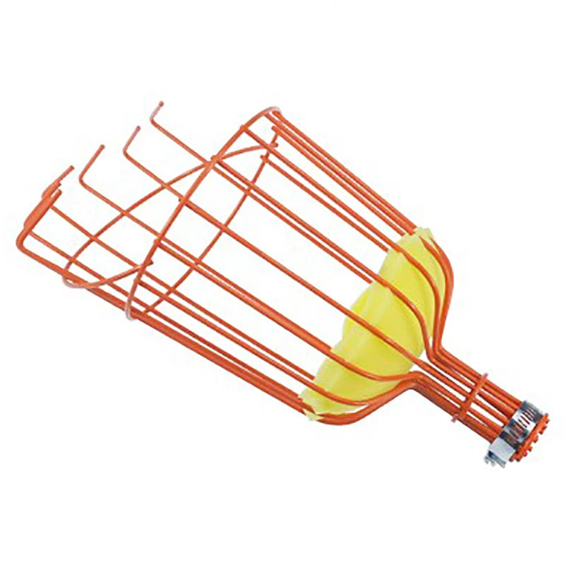 Garden Tools Deep Basket Fruit Picker Head Convenient Metal Fruit Picker Catcher Peach Picking Farm Garden Picking Device