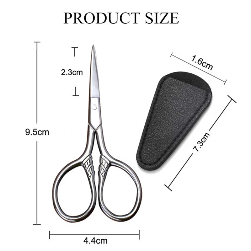 1Pcs Stainless Steel Small Makeup Grooming Scissors Eyebrows For Manicure Nail Cuticle Beard And Mustache Trimmer Nose Hair Tool