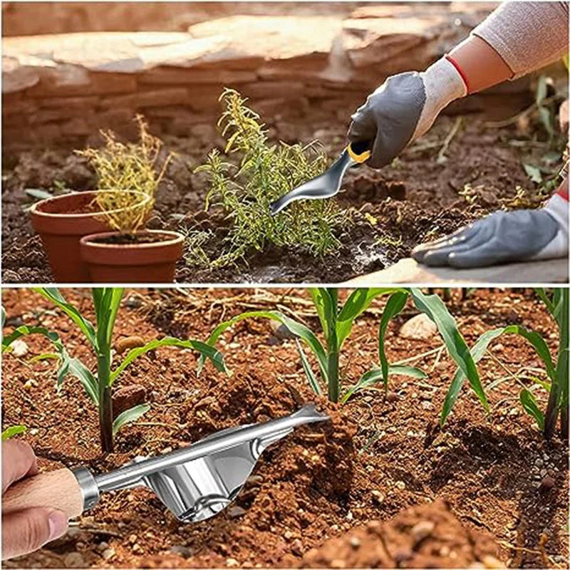 Set Of 2 Hand Weeder Pulling Tools Garden Weeder Removal Tool For Garden Yard Lawn Farm Weed Root Digging Durable