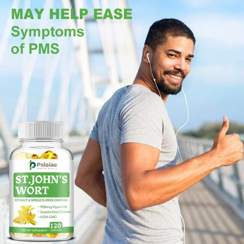 St. John's Wort Extracts and Whole Flower Complex - Stress Relief, for Emotional and Mental Health