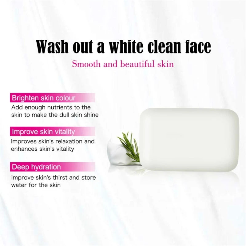 100g Snail Essence Handmade Soap Face Body Cleansing Bleaching Soap Skin Moisturizing Brighten Soap