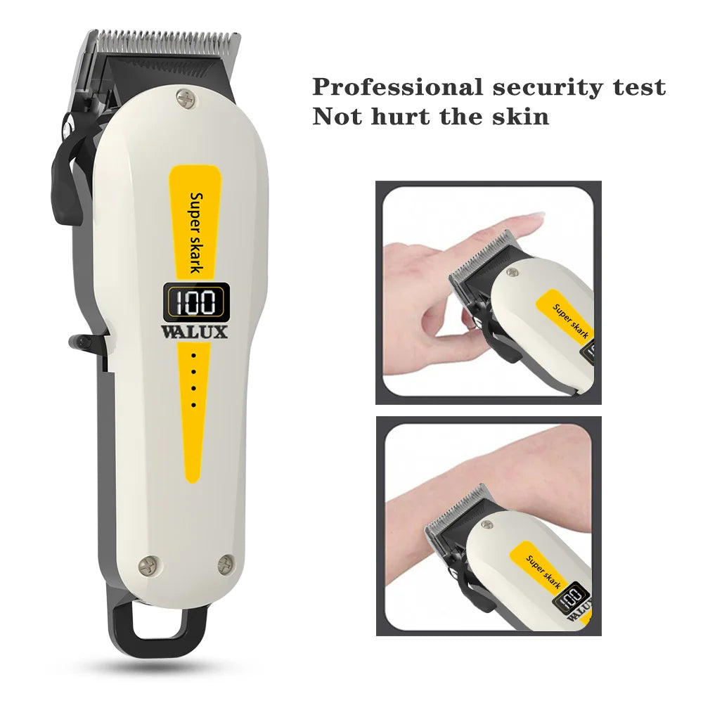 Professional Hair Clipper Powerful Lithium Battery USB Chargeable Trimmer LCD Display Home Man Beard Shaver Hair Cutting Machine