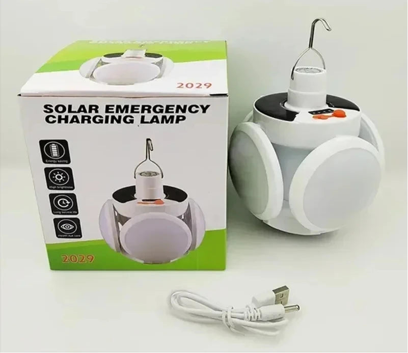 Home Solar Lights SOS Emergency Lighting Bulb Power Camping Outdoor Super Bright LED Light Portable USB Built-in Battery Lantern - Jamboshop.com