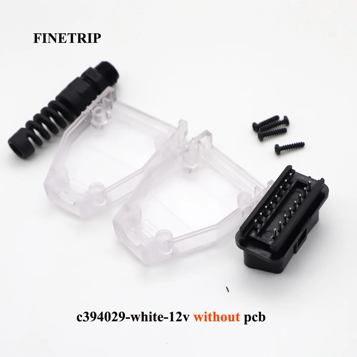 FINETRIP 1set High Quality Universal 16Pin OBDii OBD2 J1962 Connector Male Adapter Car OBD Shell Plug Housing +SR+ Screw - Jamboshop.com