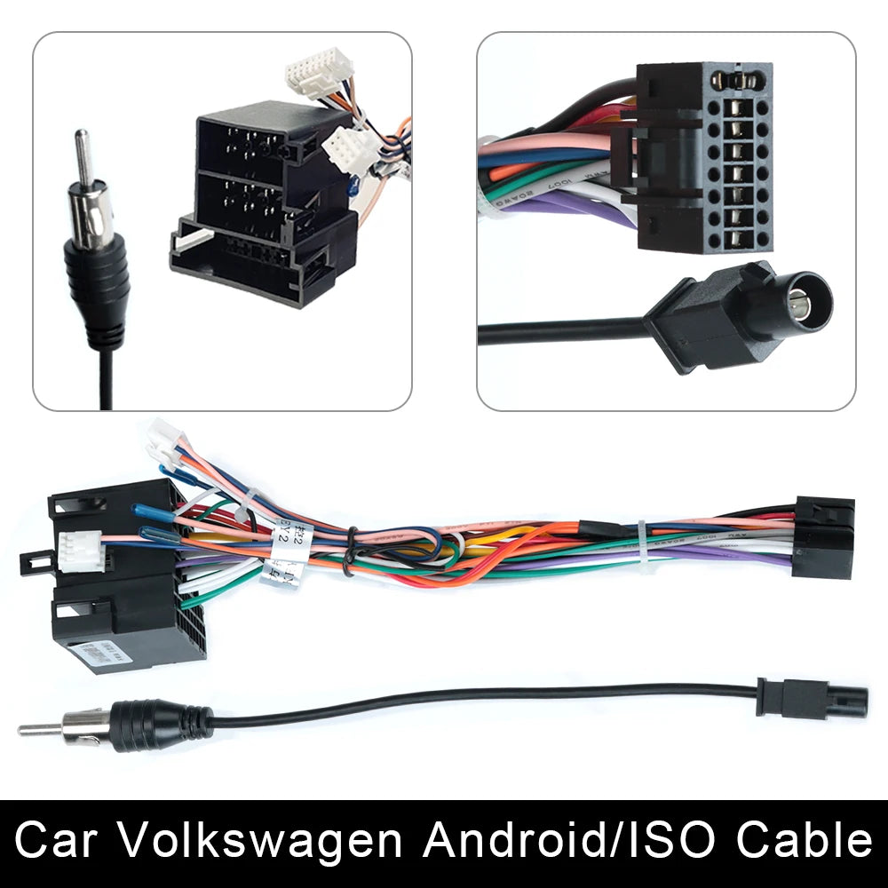 ISO Cable Car Android Player 2Din Stereo Radio Accessories for Kia Suzuki VW Hyundai Honda Toyota Nissan Mitsubish Ford Outlande - Jamboshop.com