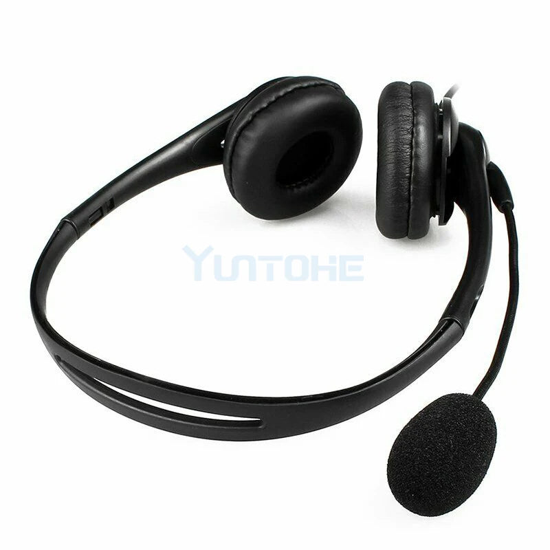 10pcs USB Noise Cancelling Microphone Headset Call Centre Office Headphones USB Binaural Headset Wired Traffic Schol Headset