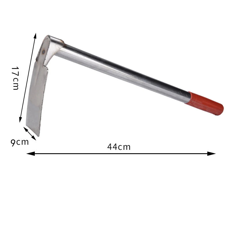 Gardening Hand Tool Hoe, 6x16.5cm 9x17cm Stainless Steel Blade Head for Yard Weeding, Loosening, Farm Planting