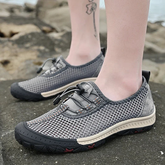 Shoes for Men Casual Breathable Mesh Shoes 2023 New Soft Men Sneakers Large Size Men Loafers Comfortable Outdoor Walking Shoes - Jamboshop.com