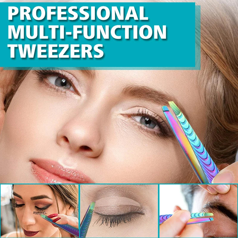 1Pcs Eyebrows Tweezers Trimmer Professional Beard Eyelash Brow Hair Removal Plucker  For Face Makeup Tool Man Or Women' Bag