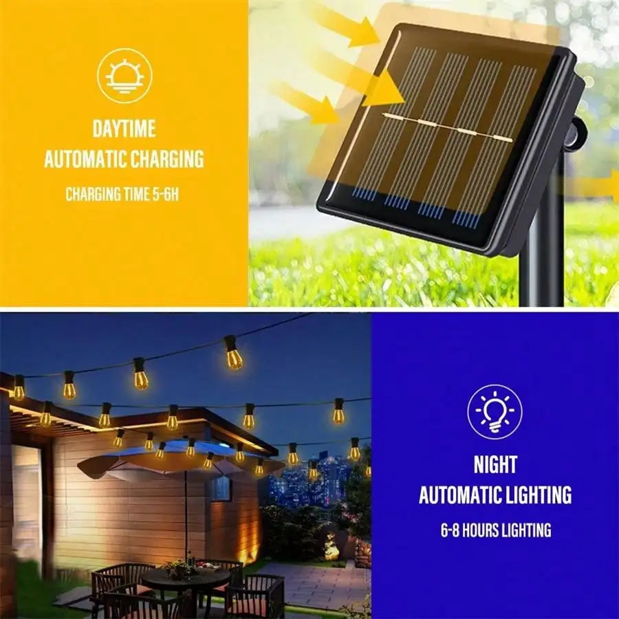 Solar Lights Outdoor Waterproof IP 65 30 LED ‎Solar Lights for Outside Hanging Party Garden Yard Home Wedding Christmas Decor - Jamboshop.com