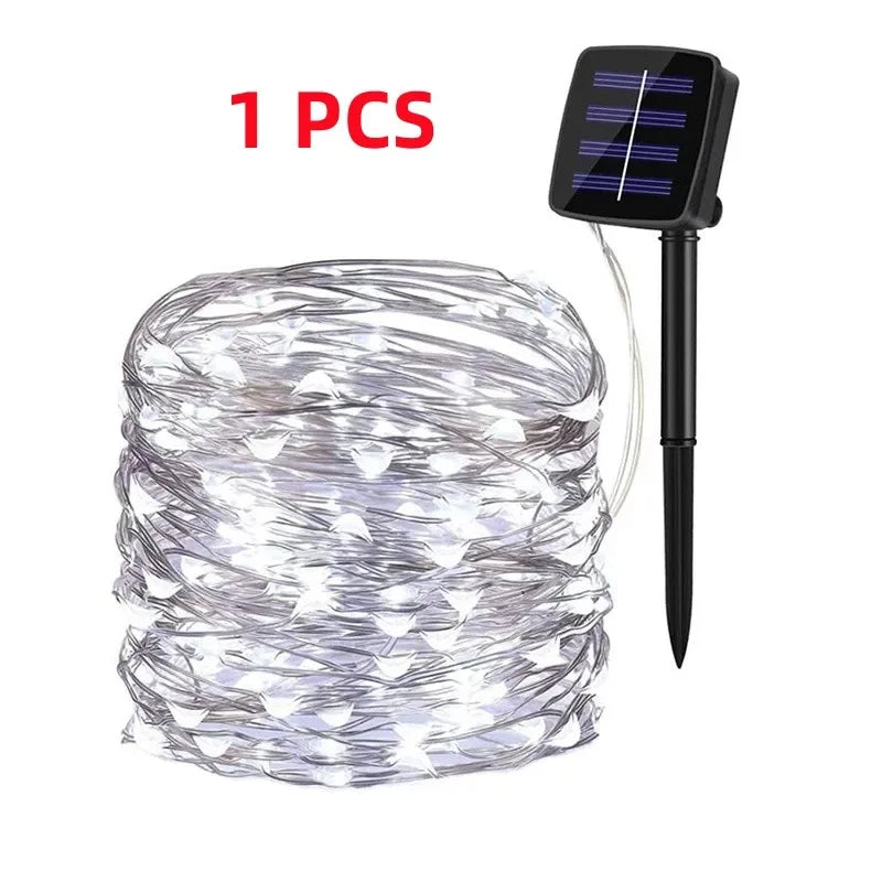 7M/12M/22M/32M LED Solar String Lights Fairy Garland Outdoor Waterproof Garden Christmas Wedding Party Home Decorative Lights - Jamboshop.com