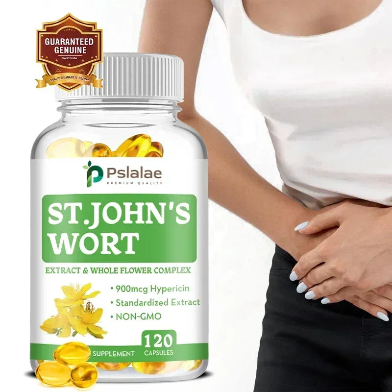 St. John's Wort Extracts and Whole Flower Complex - Stress Relief, for Emotional and Mental Health