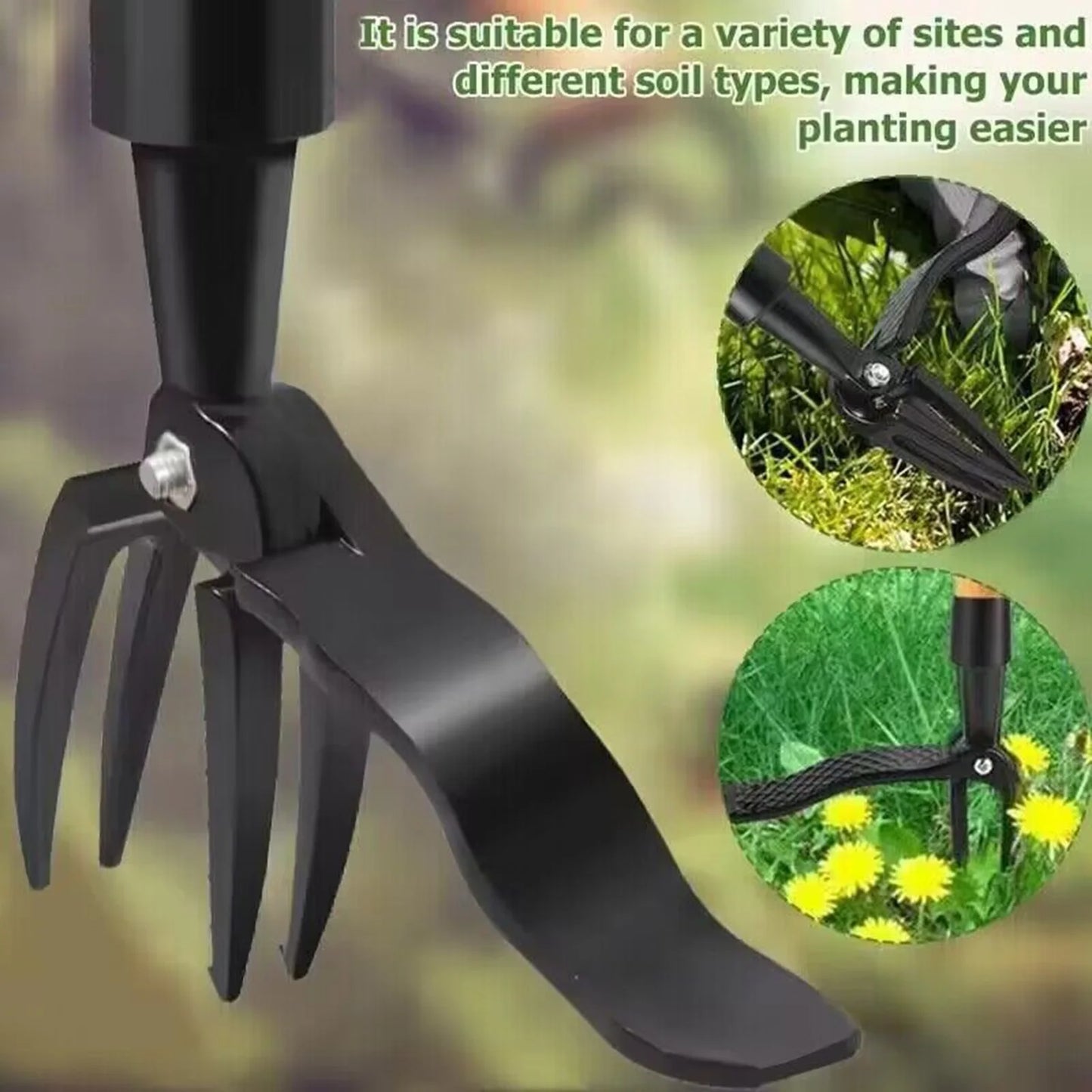 Weed Removal Tool Patio Manual Weed Remover with Foot Pedal Weed Puller Stand up Weeder for Bonsai Farm Lawn Gardening Backyard